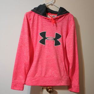 Under Armour Cold Gear Semi-Fitted Big Logo Storm Fleece Hoodie (Size: Medium)
